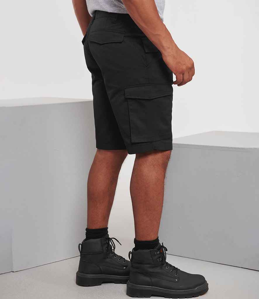 Russell Athletic Workwear Poly/Cotton Shorts - Black