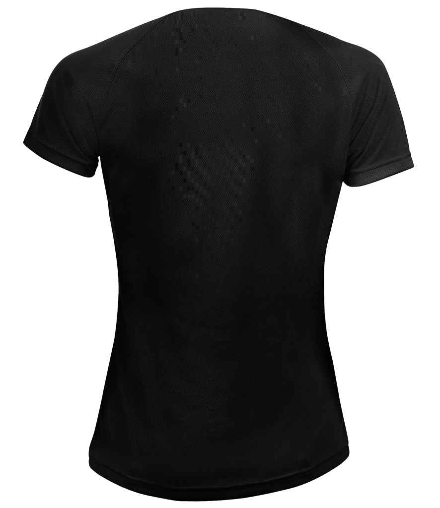 SOL'S Ladies Sporty Performance T-Shirt - Black
