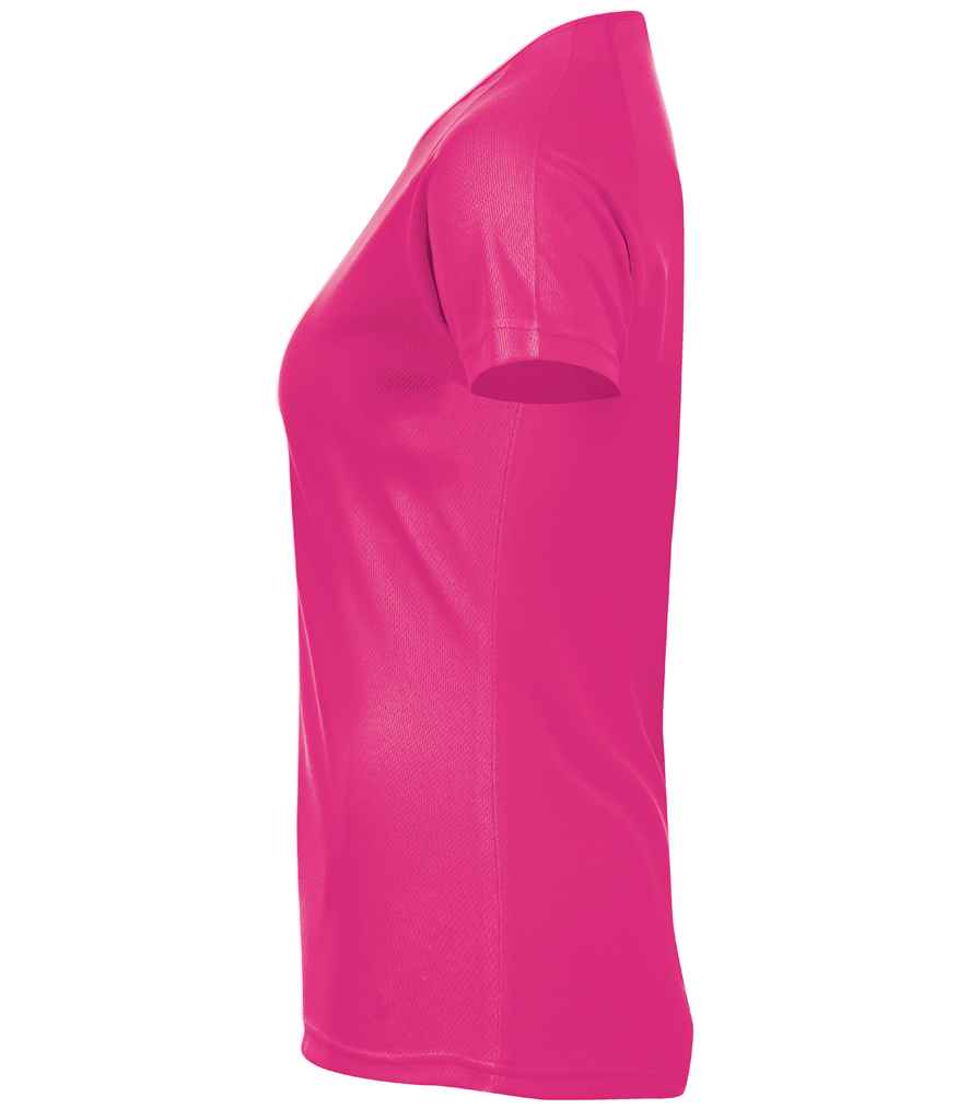 SOL'S Ladies Sporty Performance T-Shirt - Neon Pink