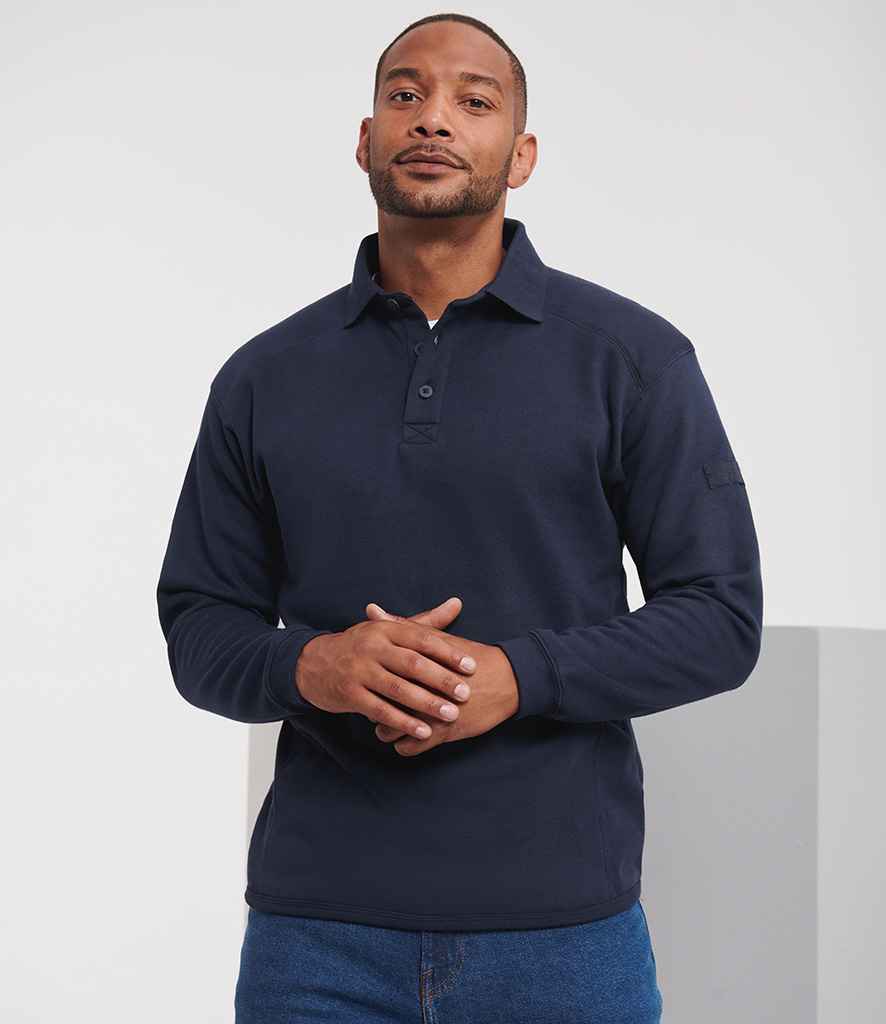 Russell Athletic Heavy Duty Collar Sweatshirt - French Navy