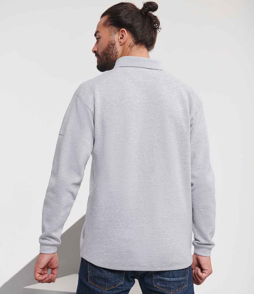 Russell Athletic Heavy Duty Collar Sweatshirt - Light Oxford