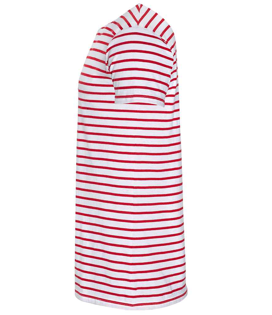 SOL'S Miles Striped T-Shirt - White/Red