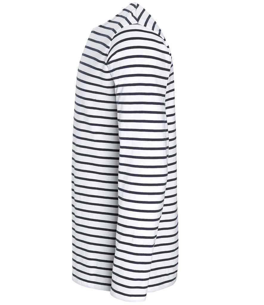SOL'S Marine Long Sleeve Striped T-Shirt - White/Navy