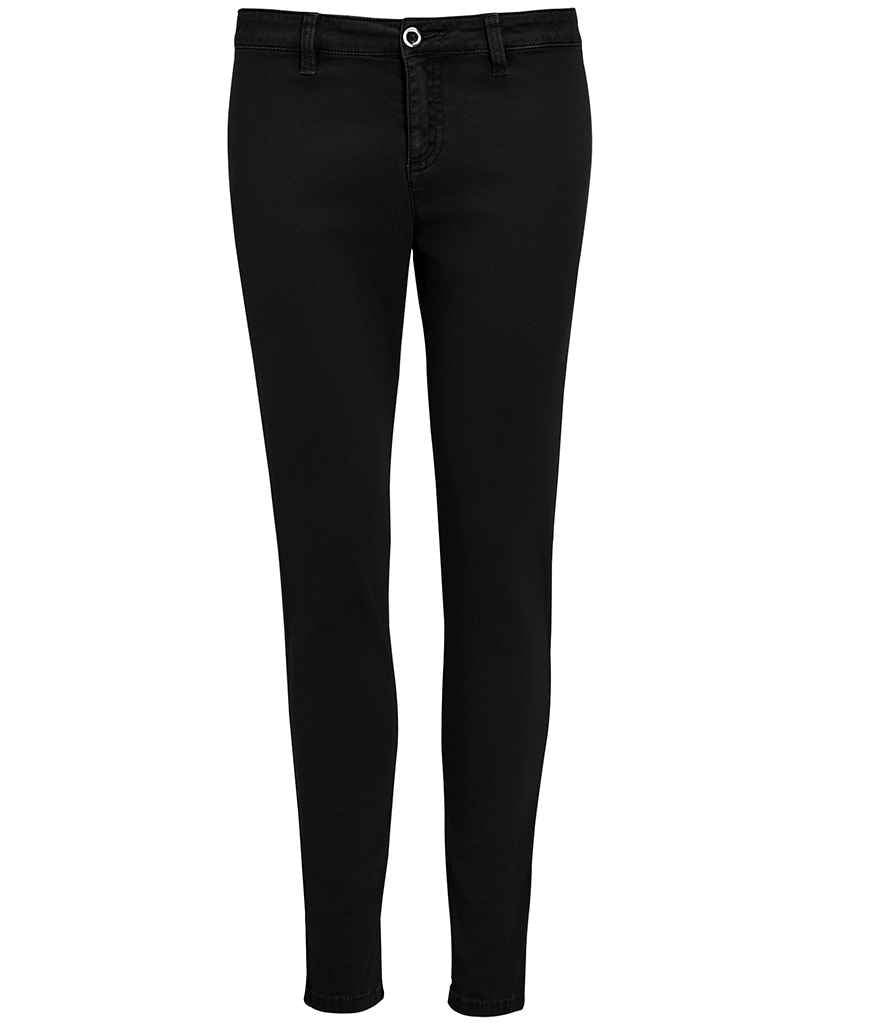 SOL'S Ladies Jules Chino Trousers - Black