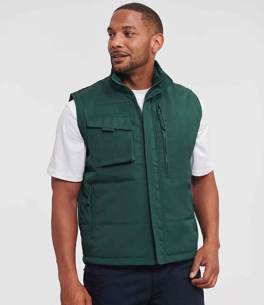Russell Athletic Gilet - Bottle Green