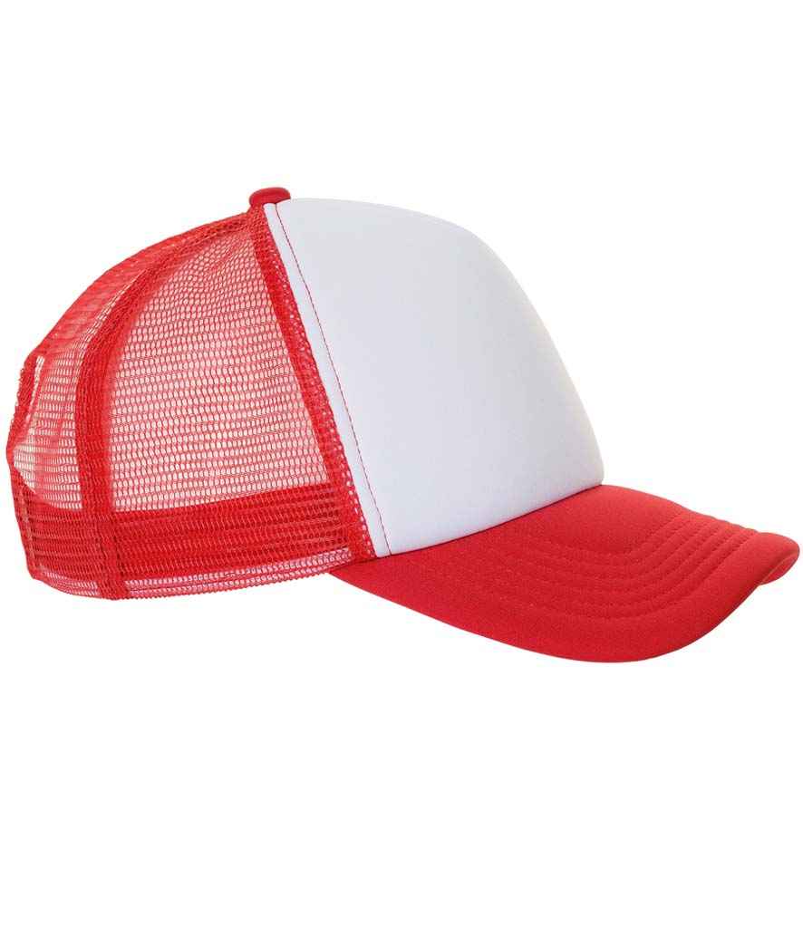 SOL'S Bubble Contrast Cap - White/Red