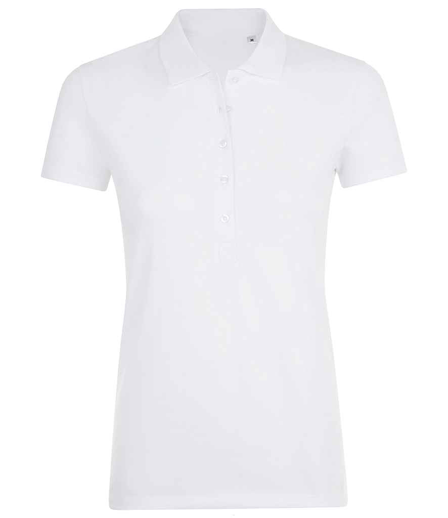 SOL'S Ladies Phoenix Piqué Polo Shirt - White