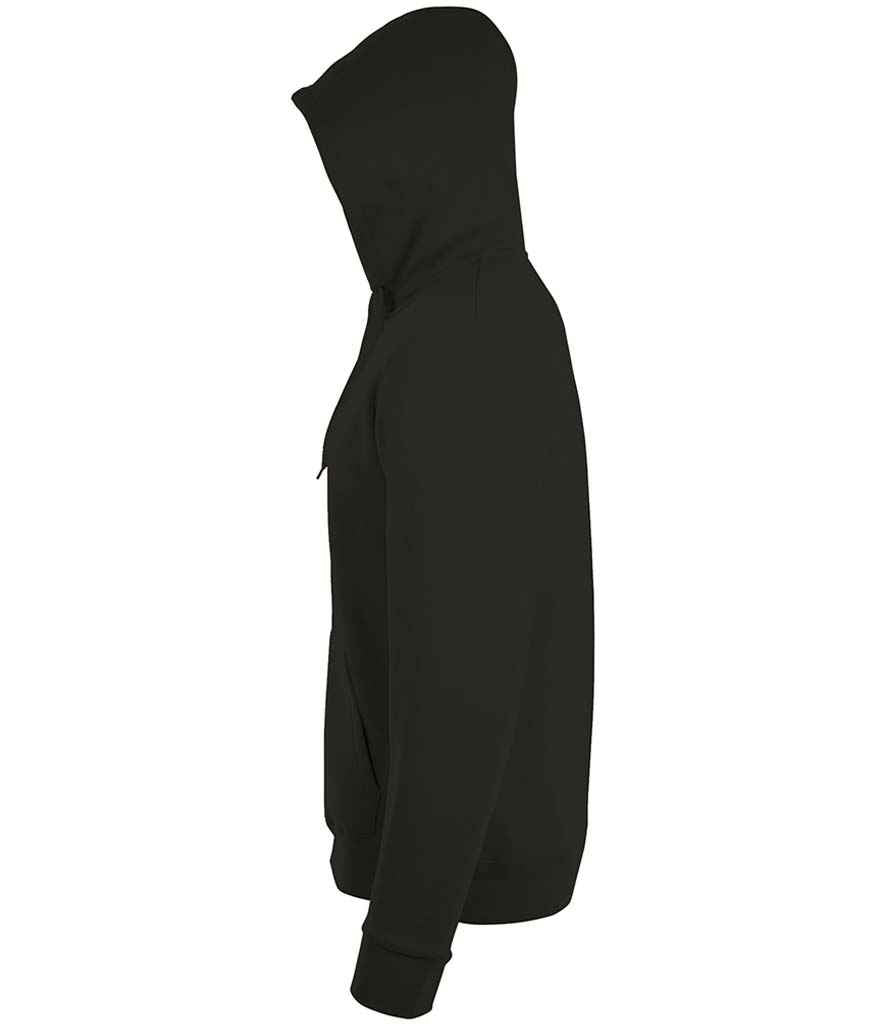 SOL'S Stone Zip Hooded Sweatshirt - Black
