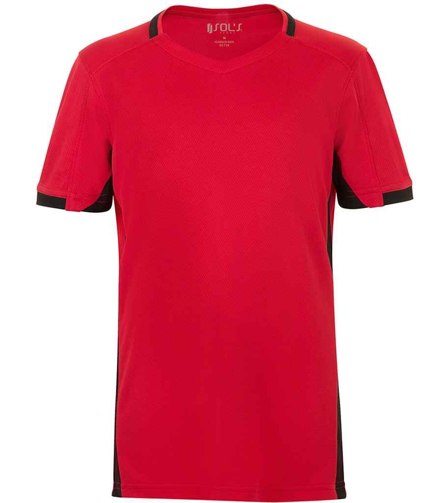 SOL'S Kids Classico Contrast T-Shirt - Red/Black