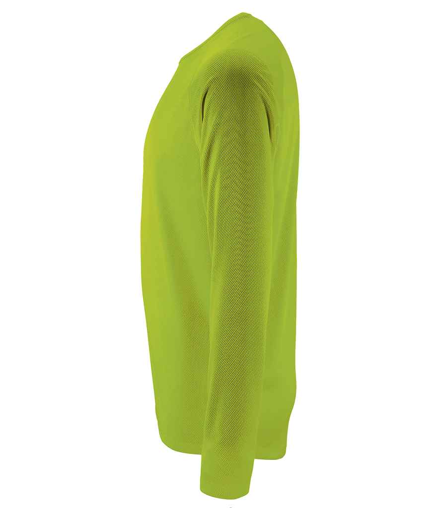 SOL'S Sporty Long Sleeve Performance T-Shirt - Neon Green
