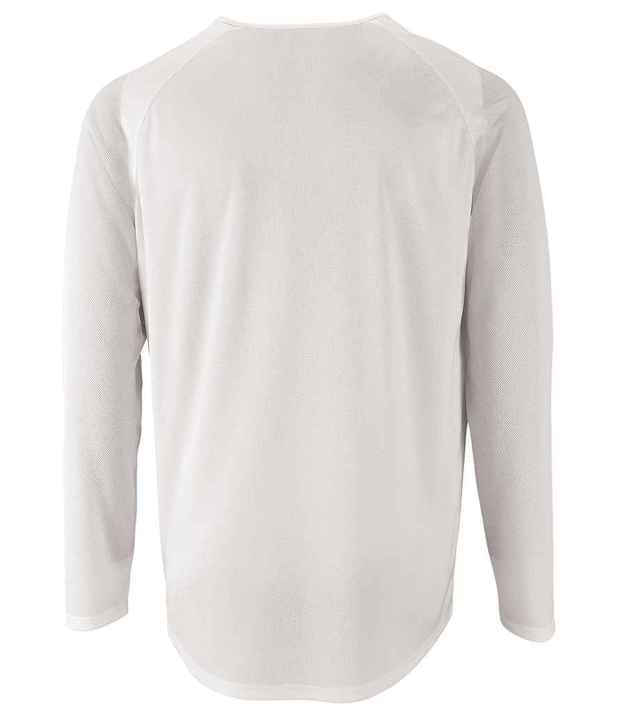 SOL'S Sporty Long Sleeve Performance T-Shirt - White