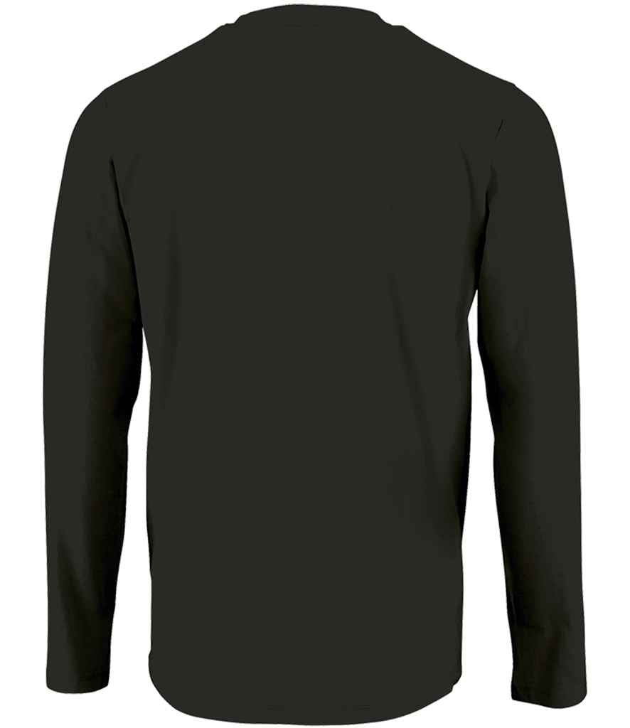 SOL'S Imperial Long Sleeve T-Shirt - Deep Black