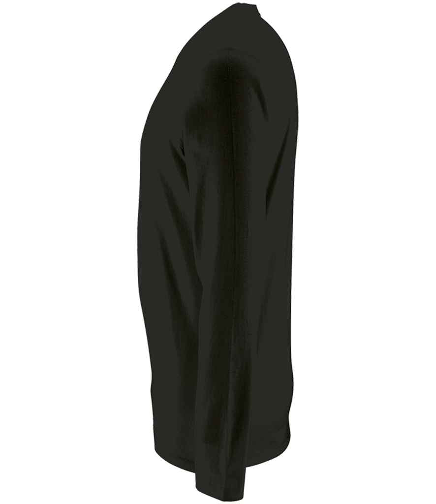 SOL'S Imperial Long Sleeve T-Shirt - Deep Black