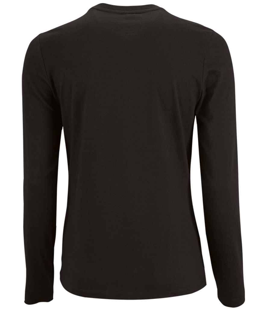 SOL'S Ladies Imperial Long Sleeve T-Shirt - Deep Black