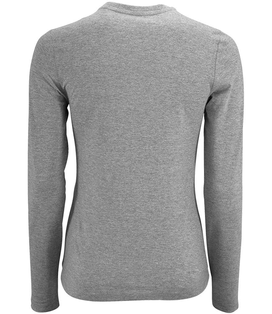 SOL'S Ladies Imperial Long Sleeve T-Shirt - Grey Marl