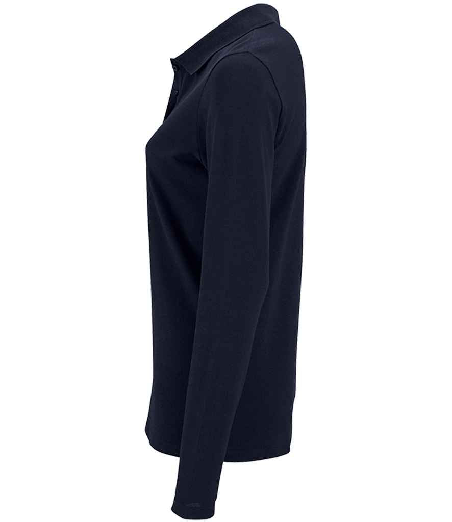 SOL'S Ladies Perfect Long Sleeve Piqué Polo Shirt - French Navy