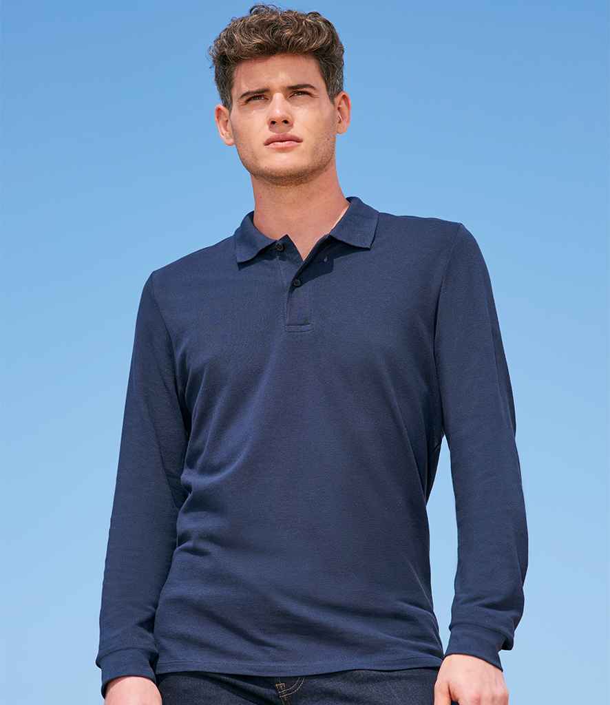SOL'S Perfect Long Sleeve Piqué Polo Shirt - French Navy