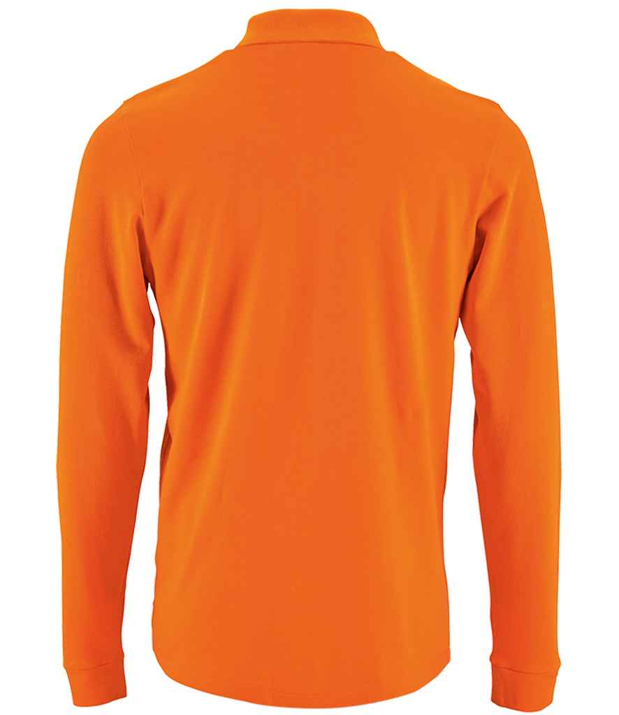 SOL'S Perfect Long Sleeve Piqué Polo Shirt - Orange