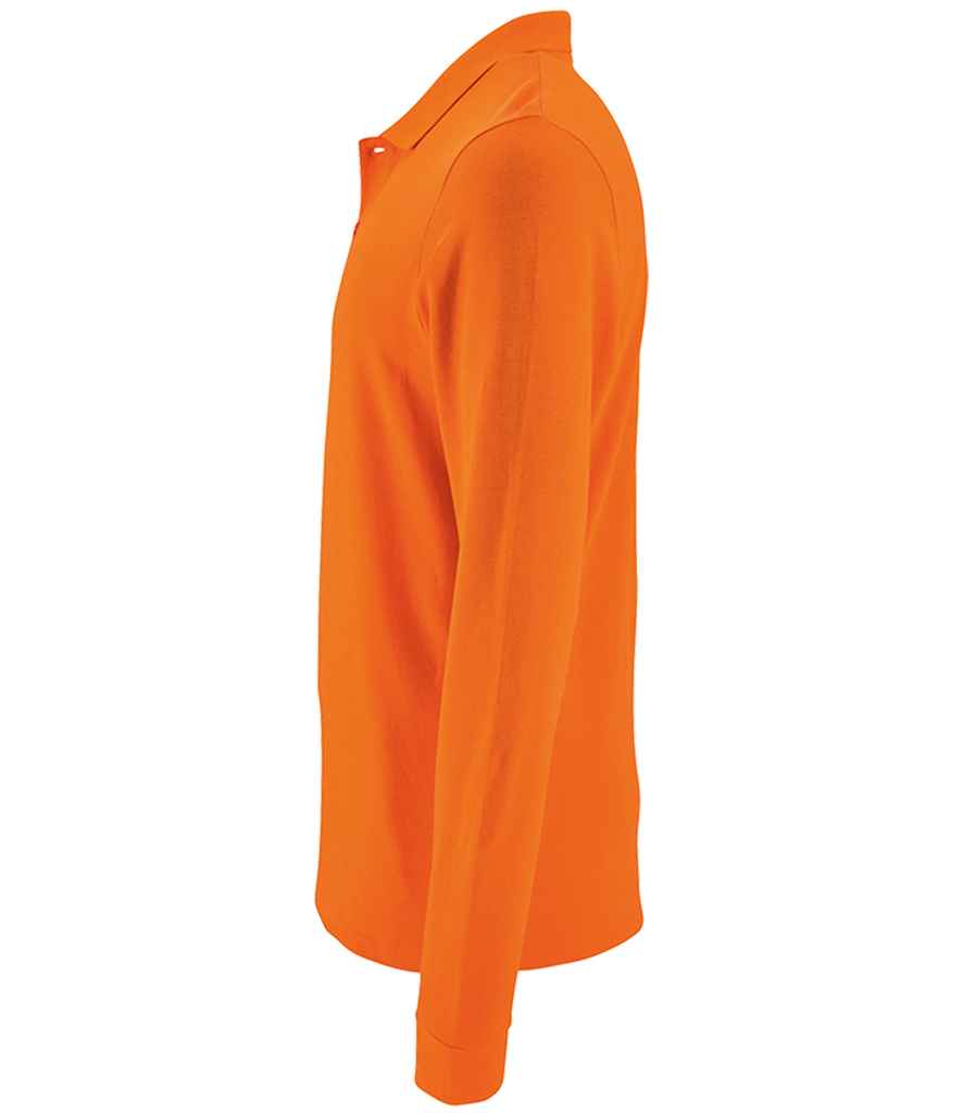 SOL'S Perfect Long Sleeve Piqué Polo Shirt - Orange
