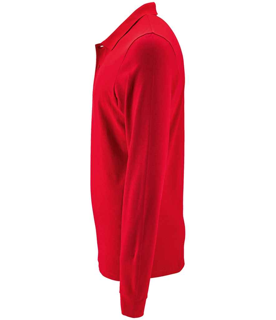 SOL'S Perfect Long Sleeve Piqué Polo Shirt - Red