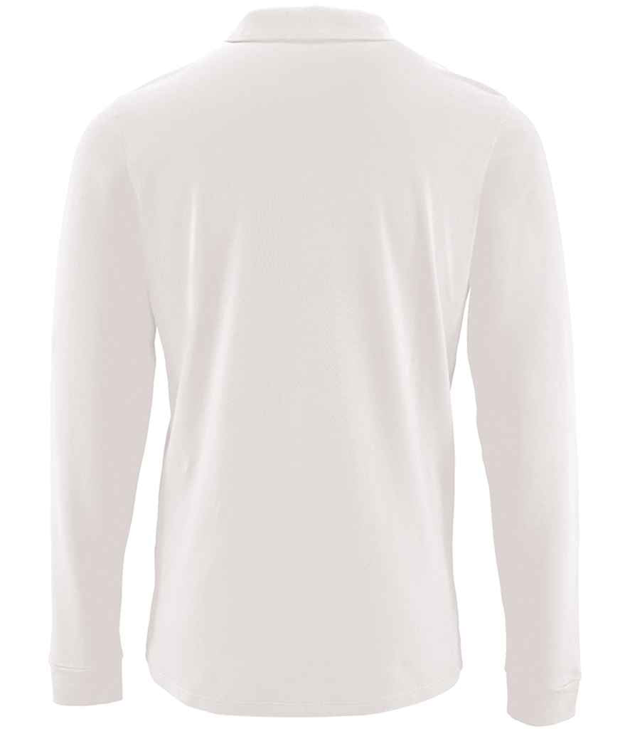 SOL'S Perfect Long Sleeve Piqué Polo Shirt - White