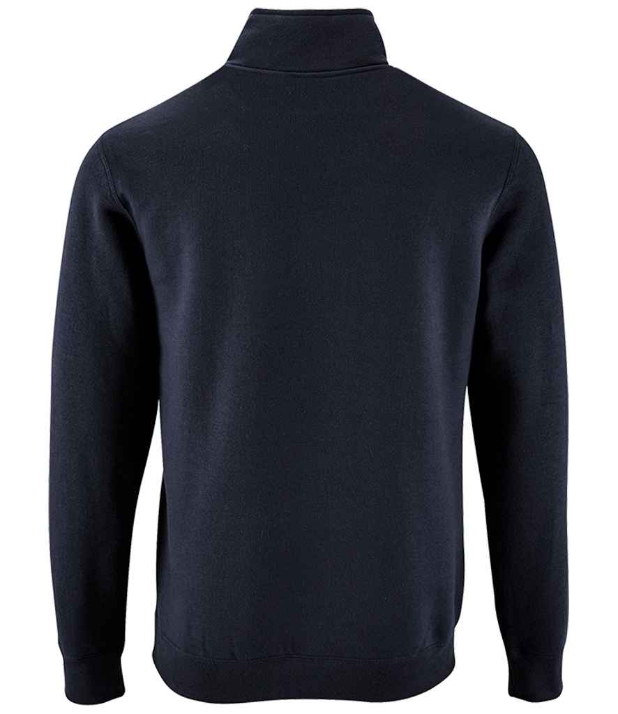 SOL'S Stan Contrast Zip Neck Sweatshirt - French Navy