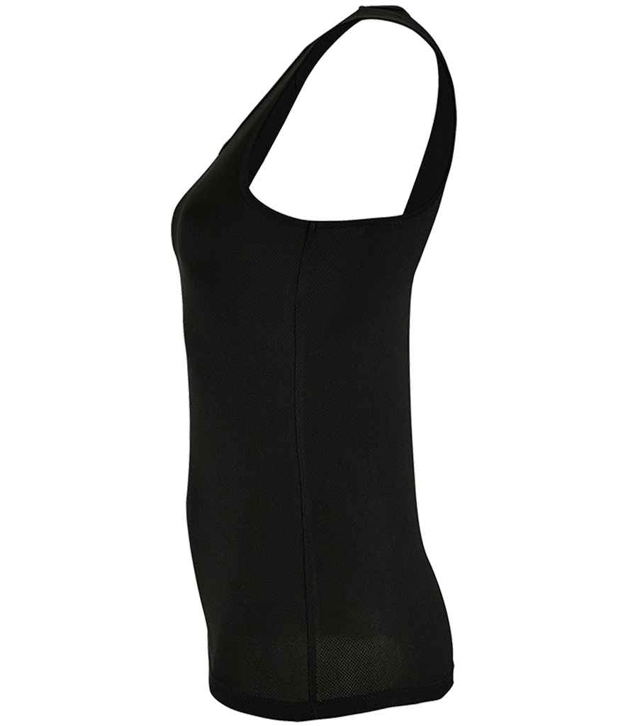 SOL'S Ladies Sporty Performance Tank Top - Black