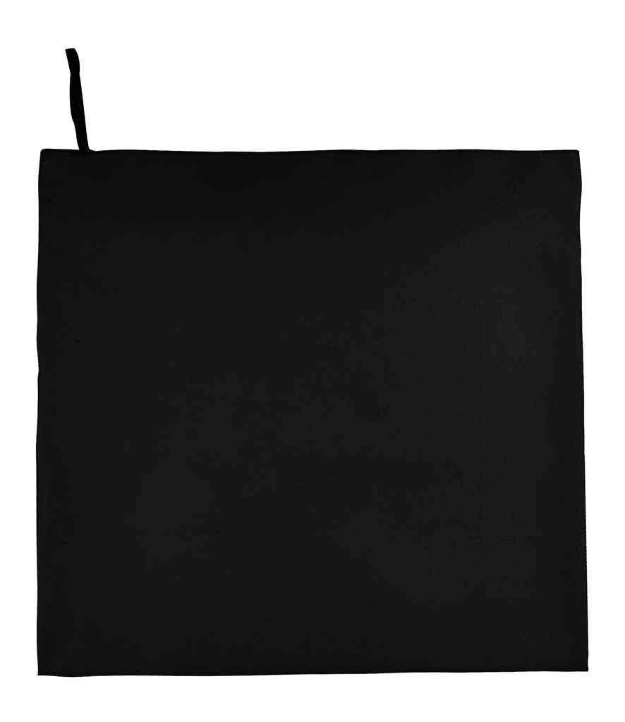 SOL'S Atoll 100 Microfibre Bath Sheet - Black