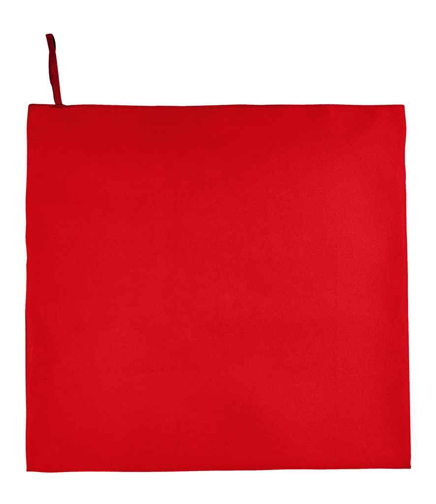 SOL'S Atoll 100 Microfibre Bath Sheet - Red