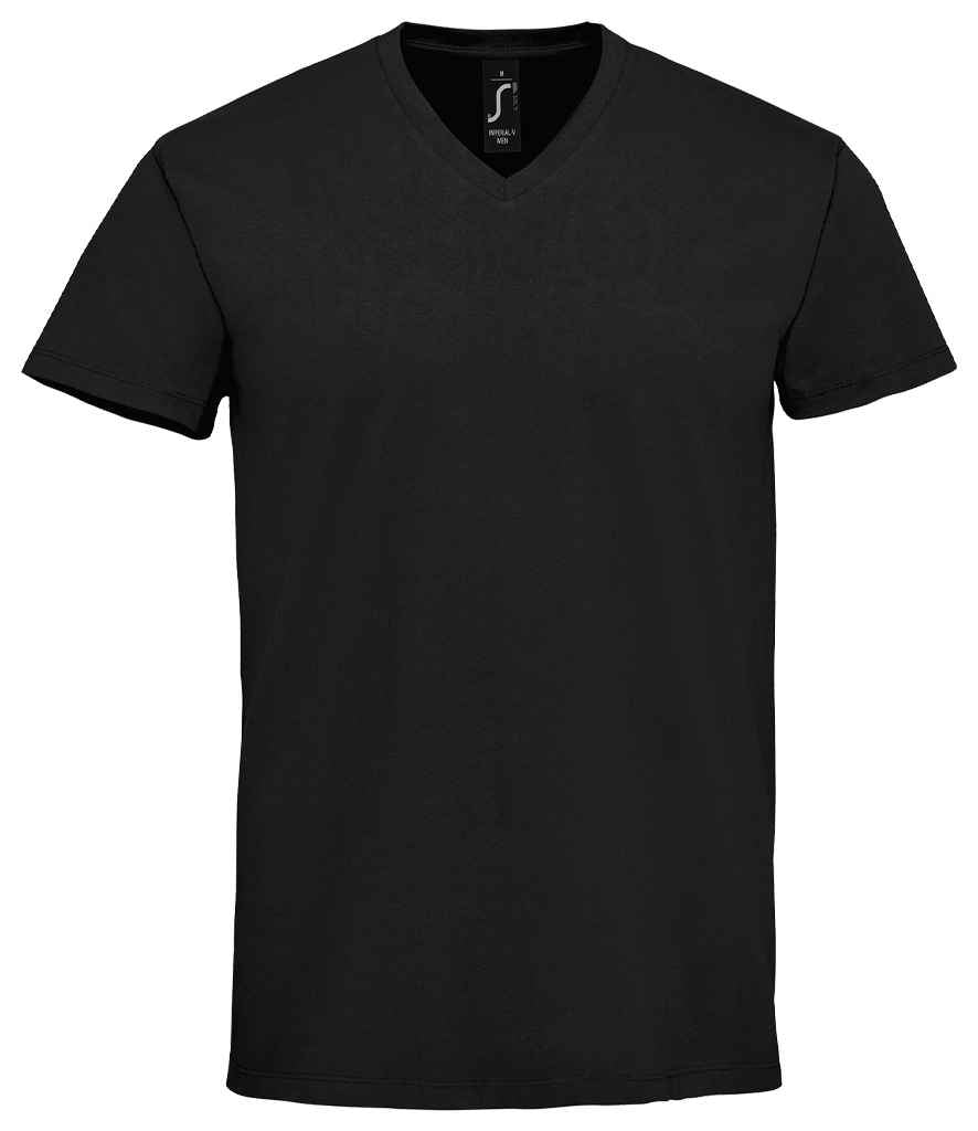 SOL'S Imperial V Neck T-Shirt - Deep Black