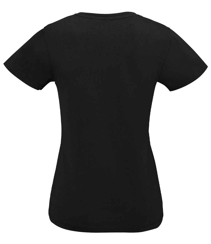 SOL'S Ladies Imperial V Neck T-Shirt - Deep Black