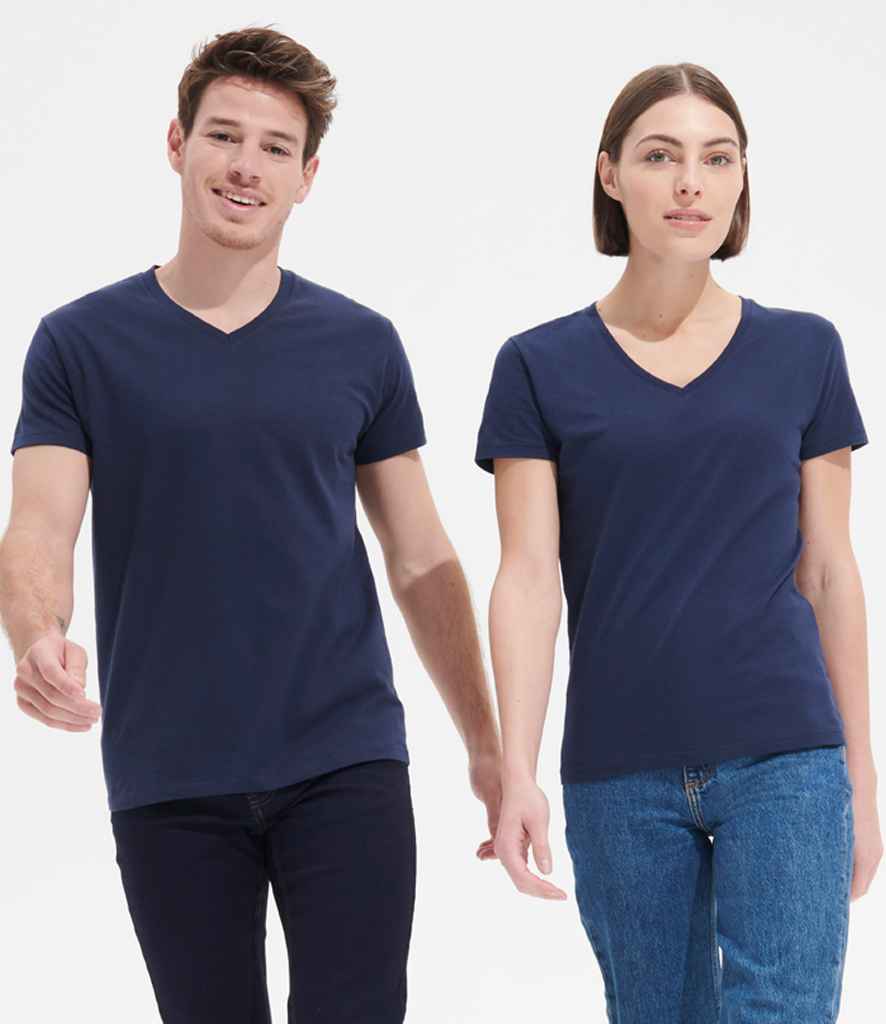 SOL'S Ladies Imperial V Neck T-Shirt - French Navy