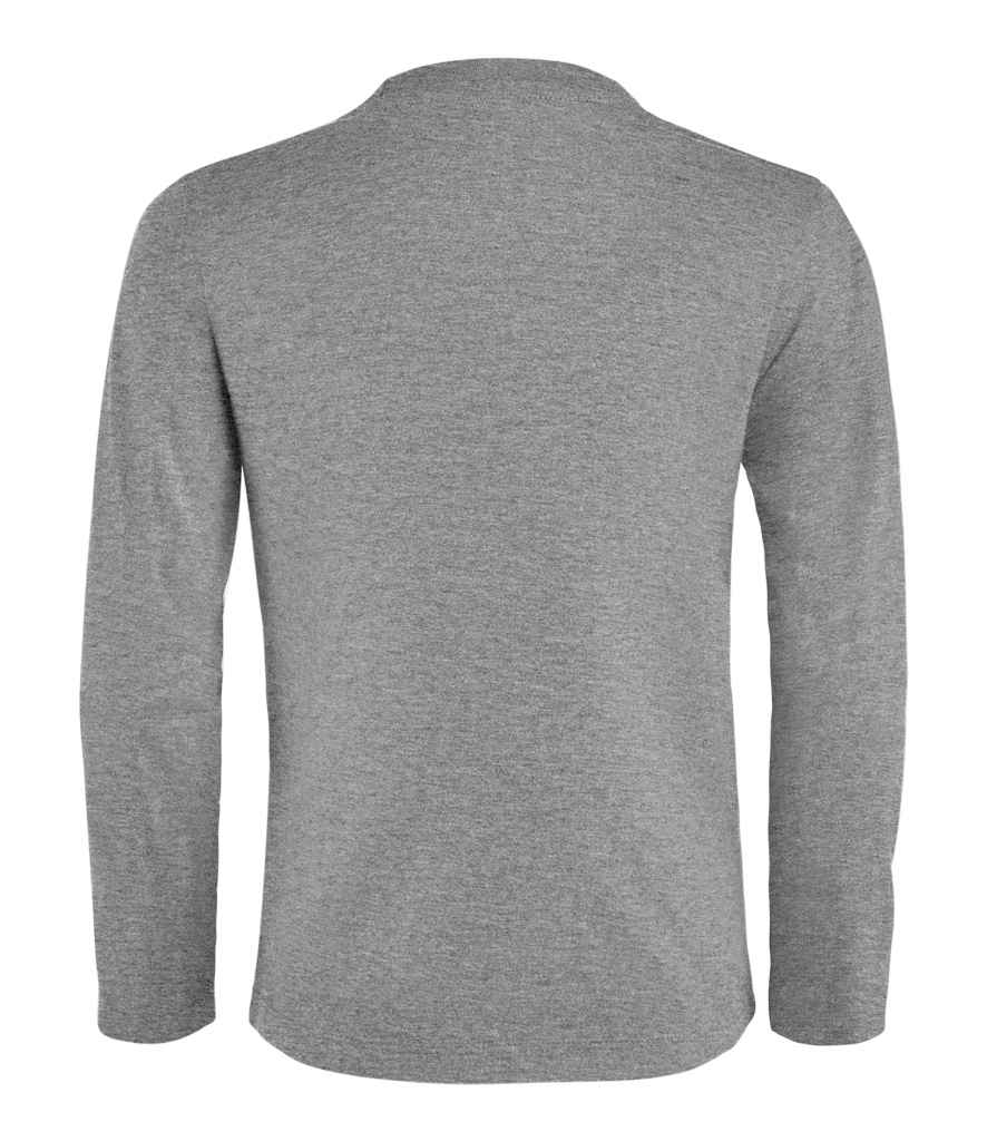 SOL'S Kids Imperial Long Sleeve T-Shirt - Grey Marl