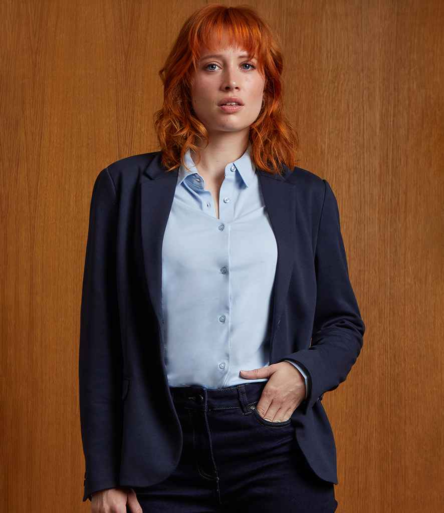 NEOBLU Ladies Marcel Piqué Blazer - Night Blue