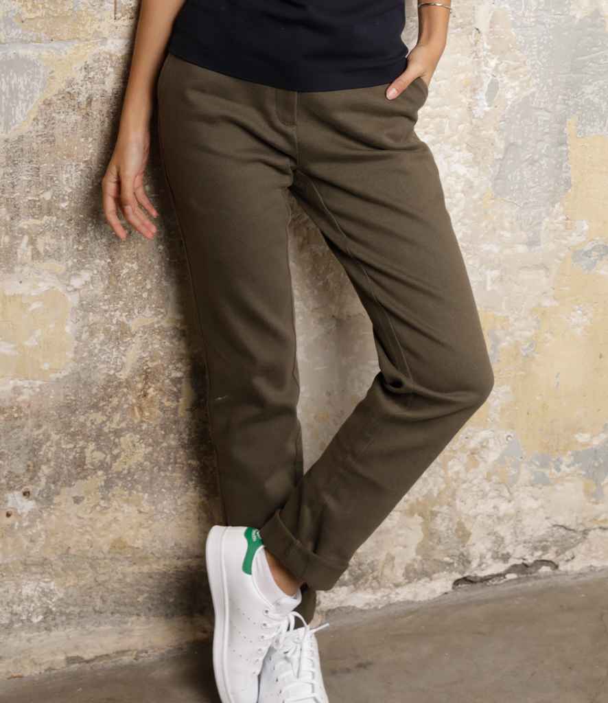 NEOBLU Ladies Gustave Chino Trousers - Deep Khaki