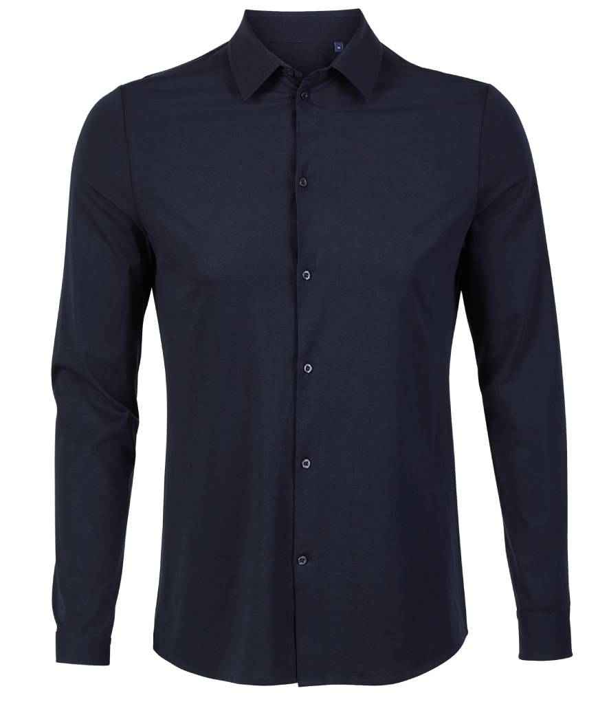 NEOBLU Balthazar Jersey Long Sleeve Shirt - Night Blue