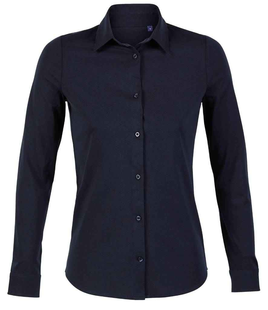 NEOBLU Ladies Balthazar Jersey Long Sleeve Shirt - Night Blue