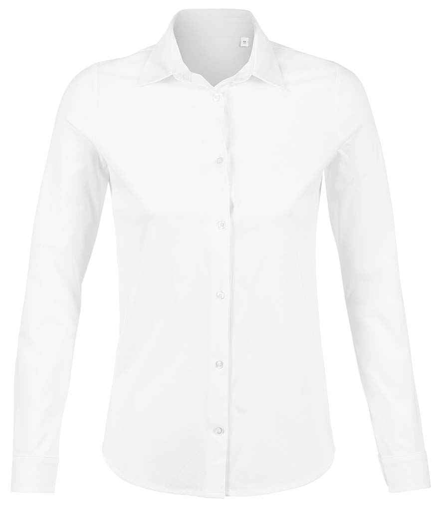 NEOBLU Ladies Balthazar Jersey Long Sleeve Shirt - Optic White