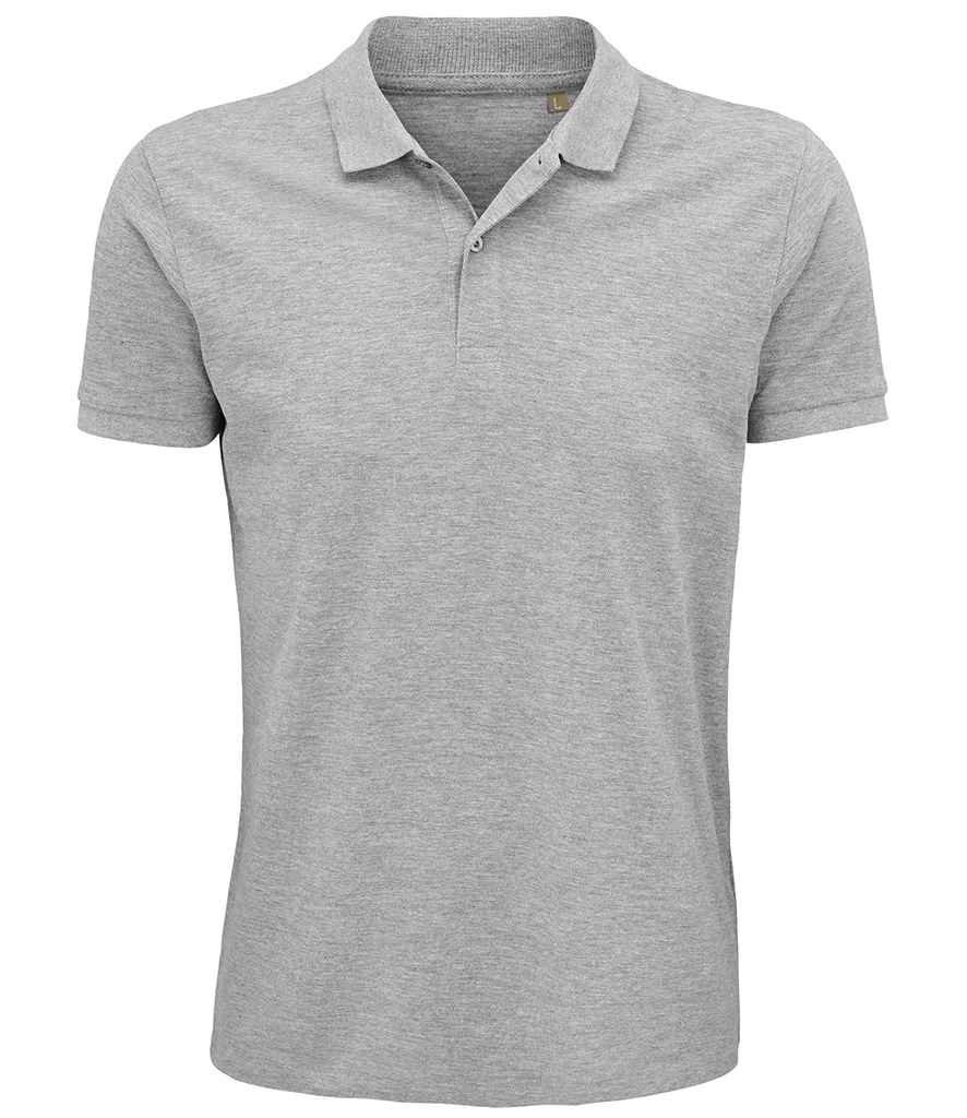 SOL'S Planet Organic Piqué Polo Shirt - Grey Marl