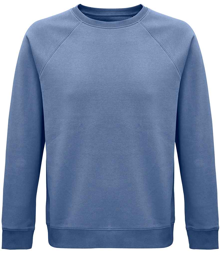 SOL'S Unisex Space Organic Raglan Sweatshirt - Blue