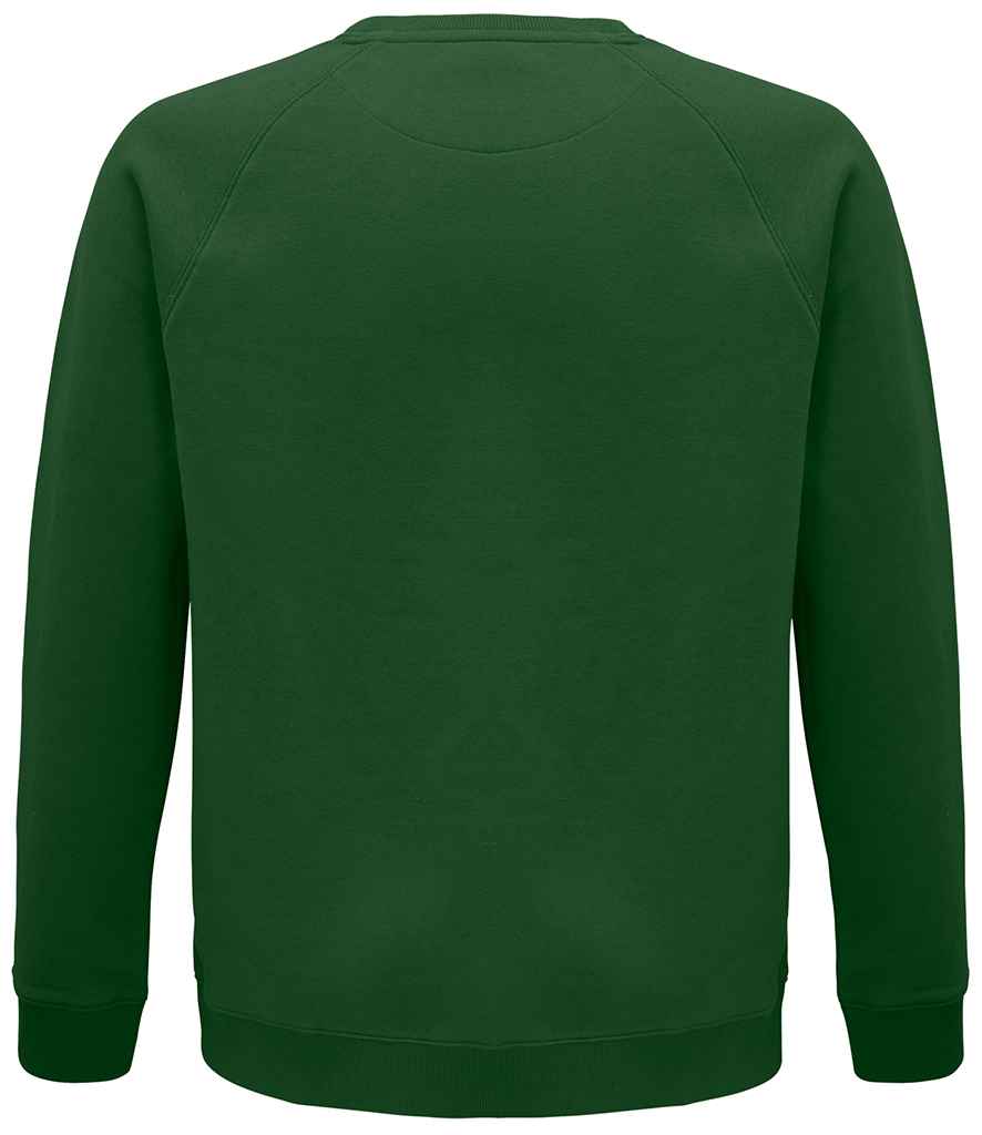 SOL'S Unisex Space Organic Raglan Sweatshirt - Bottle Green