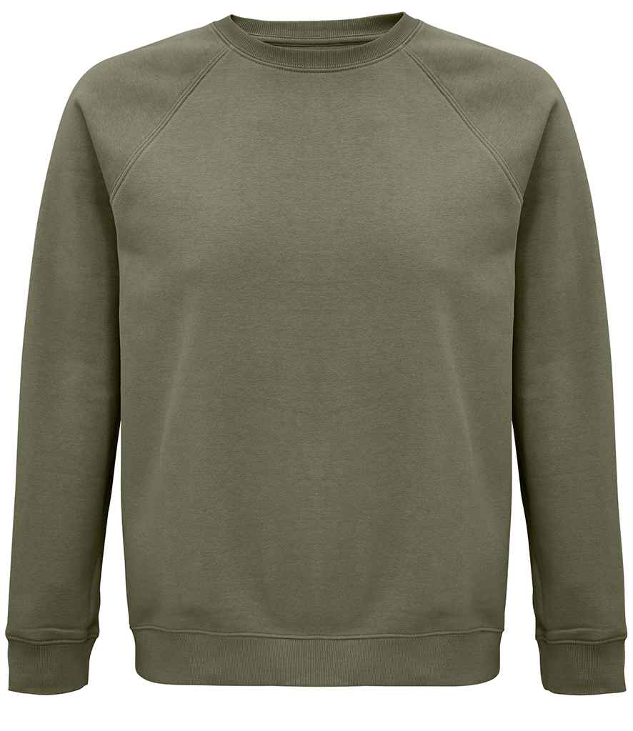 SOL'S Unisex Space Organic Raglan Sweatshirt - Khaki