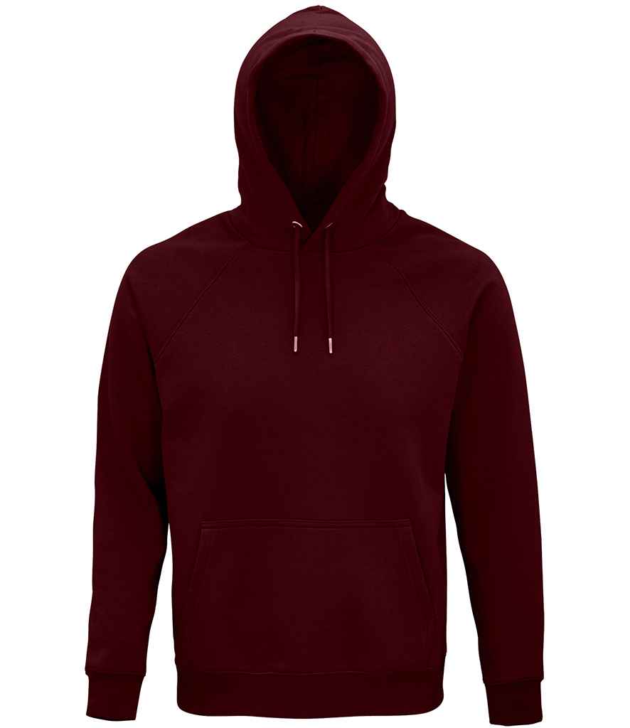 SOL'S Unisex Stellar Organic Hoodie - Burgundy