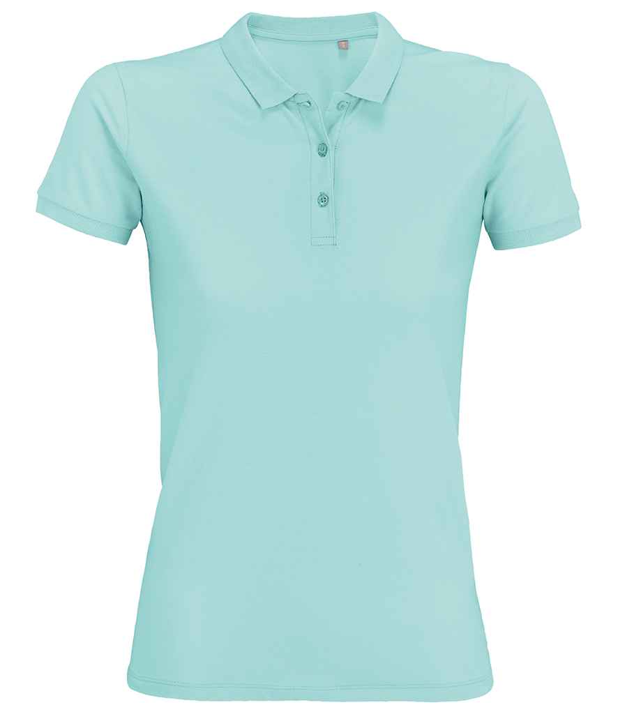 SOL'S Ladies Planet Organic Piqué Polo Shirt - Arctic Blue