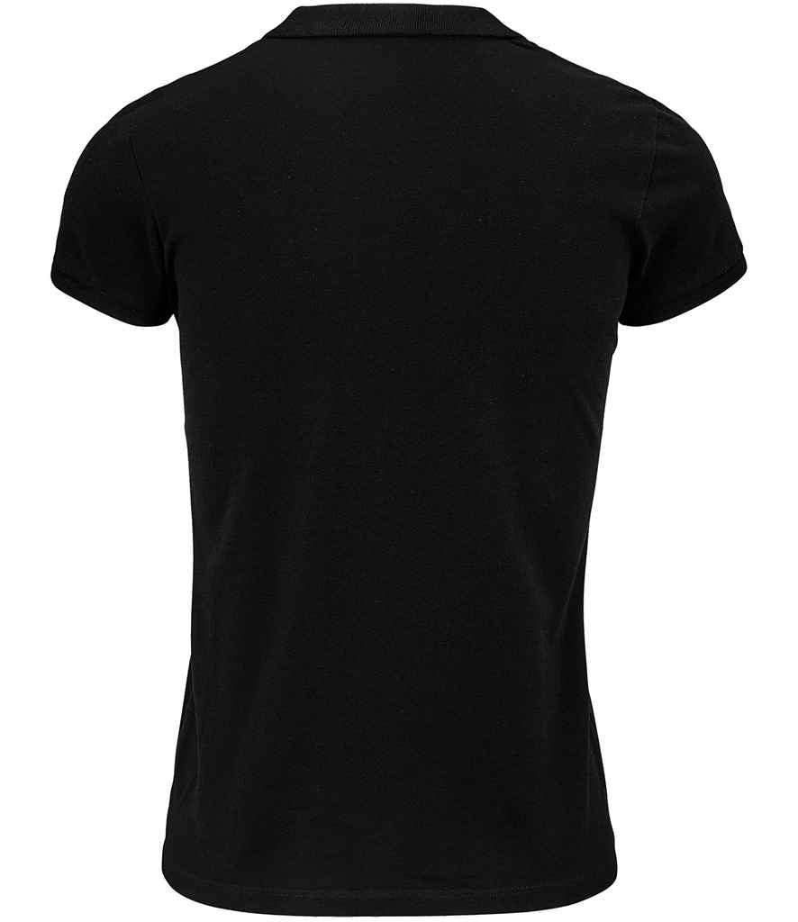 SOL'S Ladies Planet Organic Piqué Polo Shirt - Black