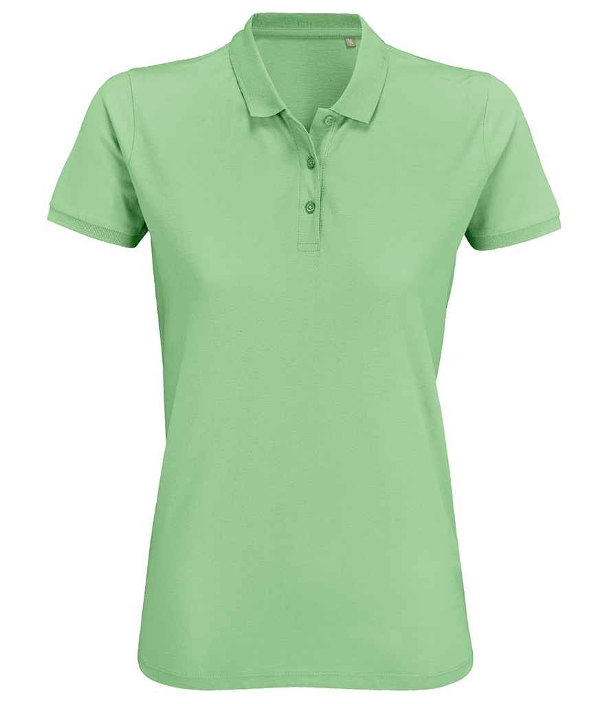 SOL'S Ladies Planet Organic Piqué Polo Shirt - Frozen Green