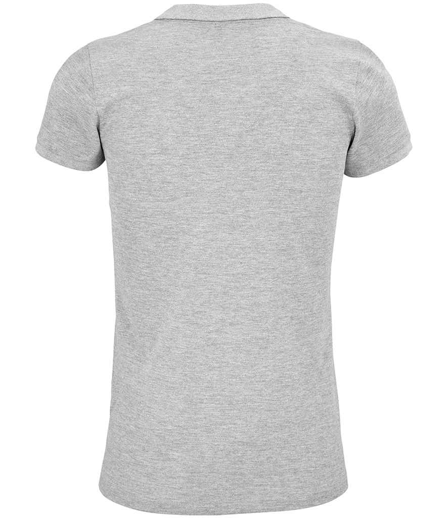 SOL'S Ladies Planet Organic Piqué Polo Shirt - Grey Marl