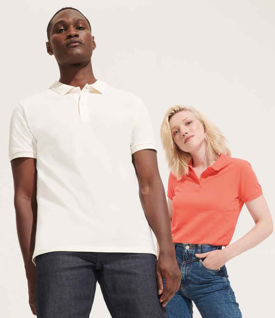 SOL'S Ladies Planet Organic Piqué Polo Shirt - Pop Orange