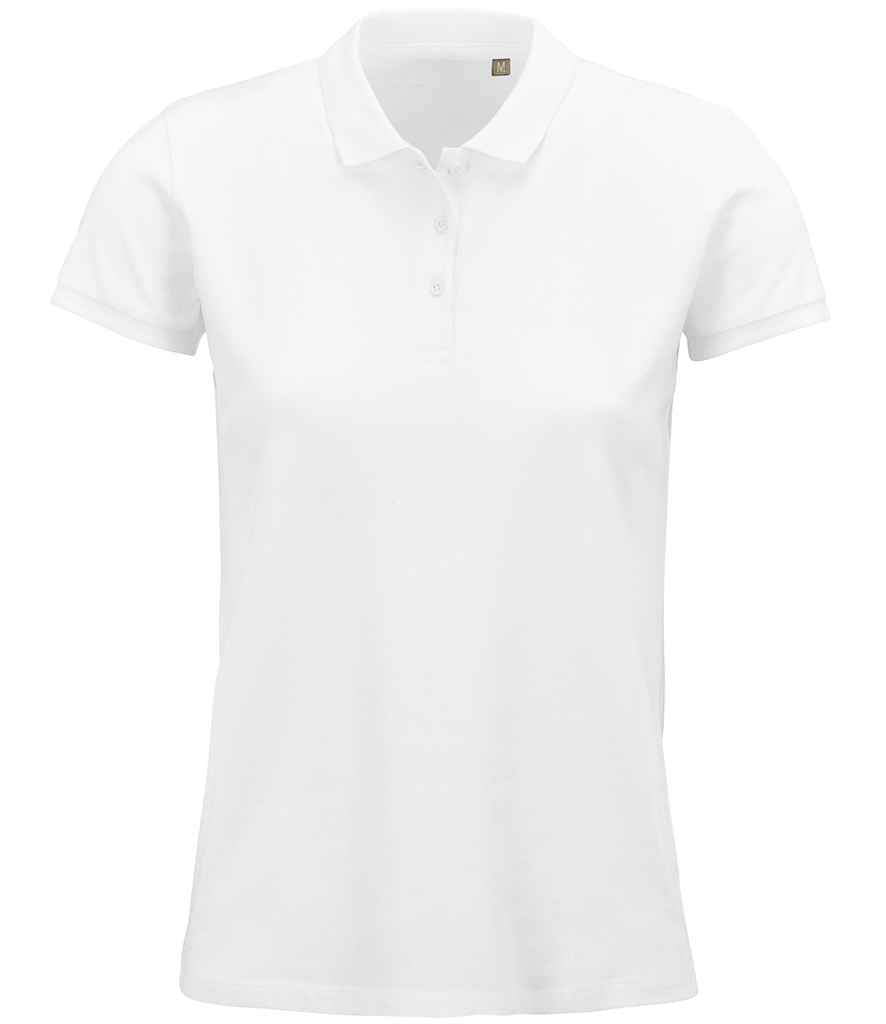SOL'S Ladies Planet Organic Piqué Polo Shirt - White