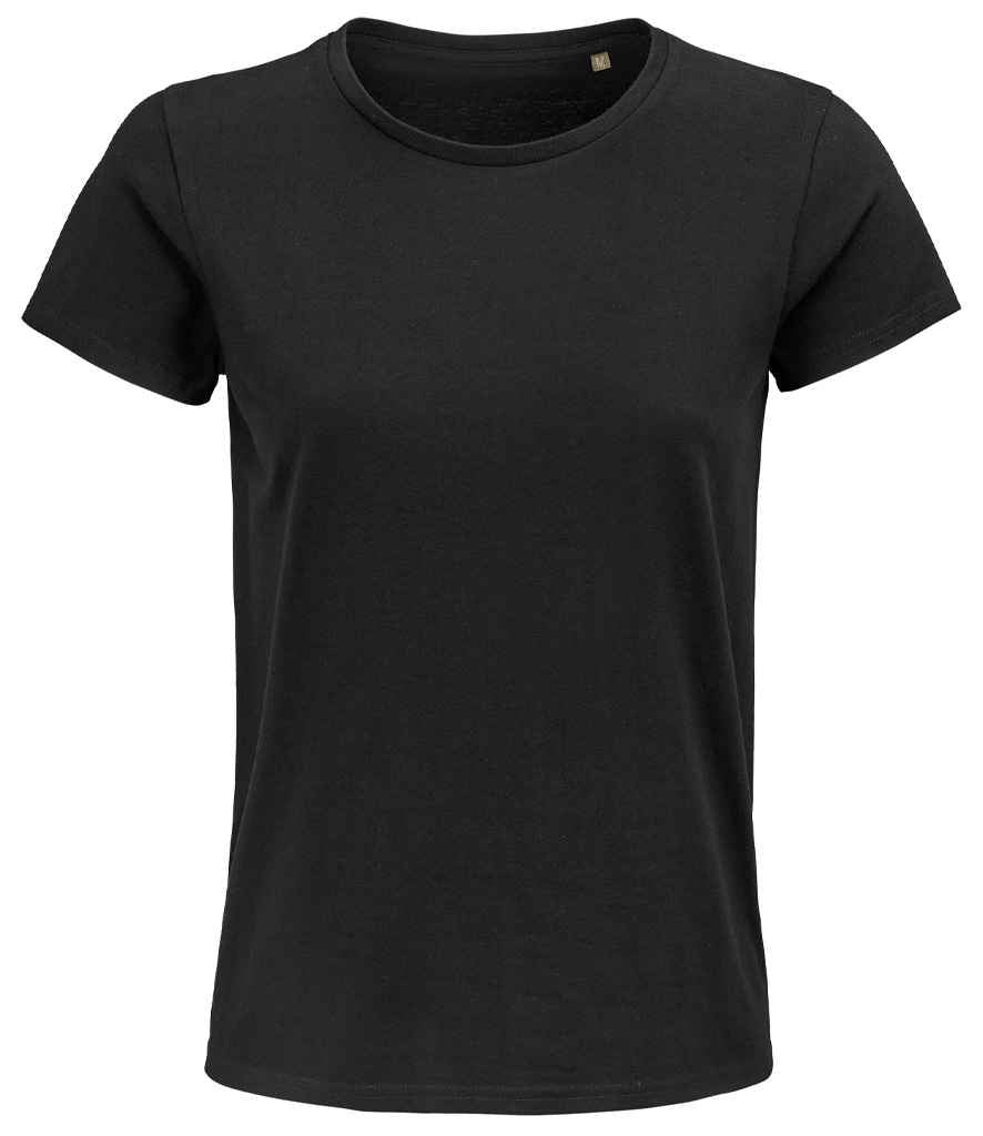 SOL'S Ladies Pioneer Organic T-Shirt - Deep Black